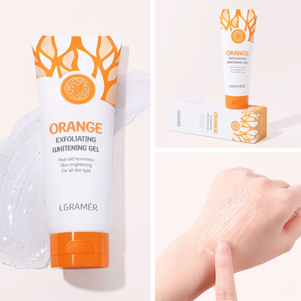Skincare Whitening - Gel Esfoliante all'Arancia 50g, Rimuovi Macchie,