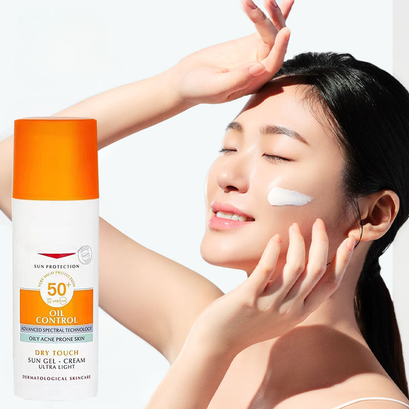 Spf 50 Sunscreen - Controllo dell'olio da 50ml latte isolante