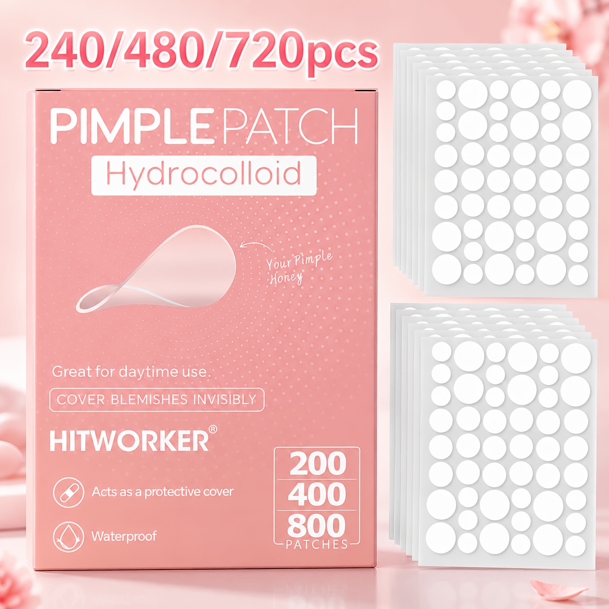 Hydrocolloid Acne Patch - 240/480/720 pezzi di cerotti idrocolloidali per