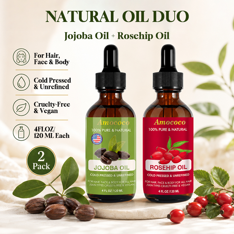 Face Oil Rosehip - Amococo 2 pezzi Olio di Jojoba