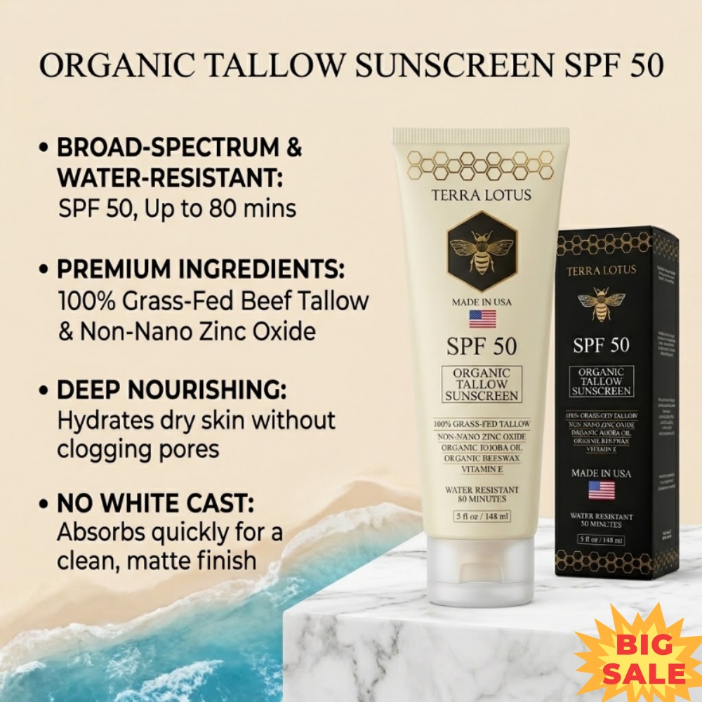 Spf 50 Sunscreen - Crema Solare Biologica al Sebo SPF
