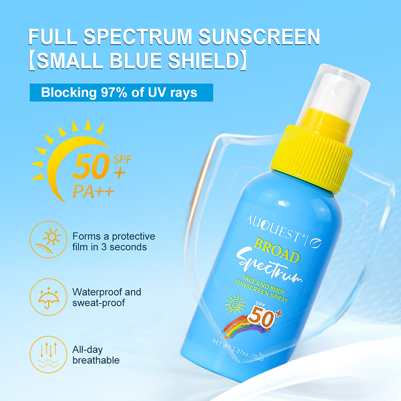 Spf 50 Sunscreen - Spray per protezione solare viso e
