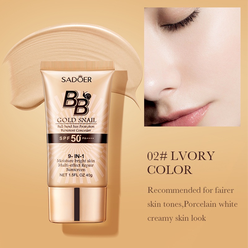 SADOER Crema Solare BB con Est - Spf 50 Sunscreen recensione e prezzo
