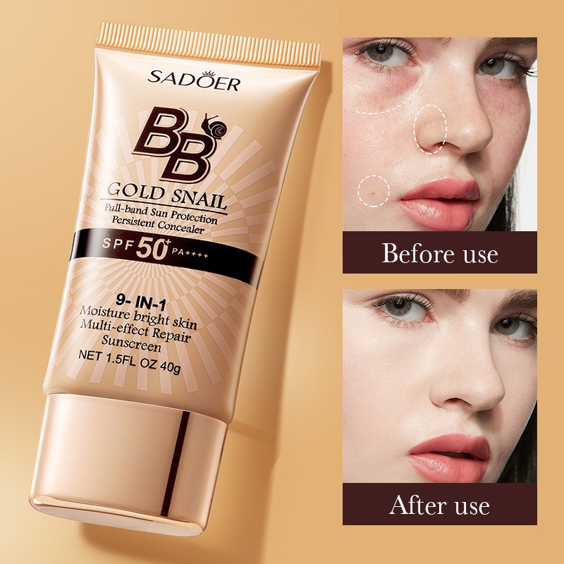 SADOER Crema Solare BB con Est - Spf 50 Sunscreen recensione e prezzo