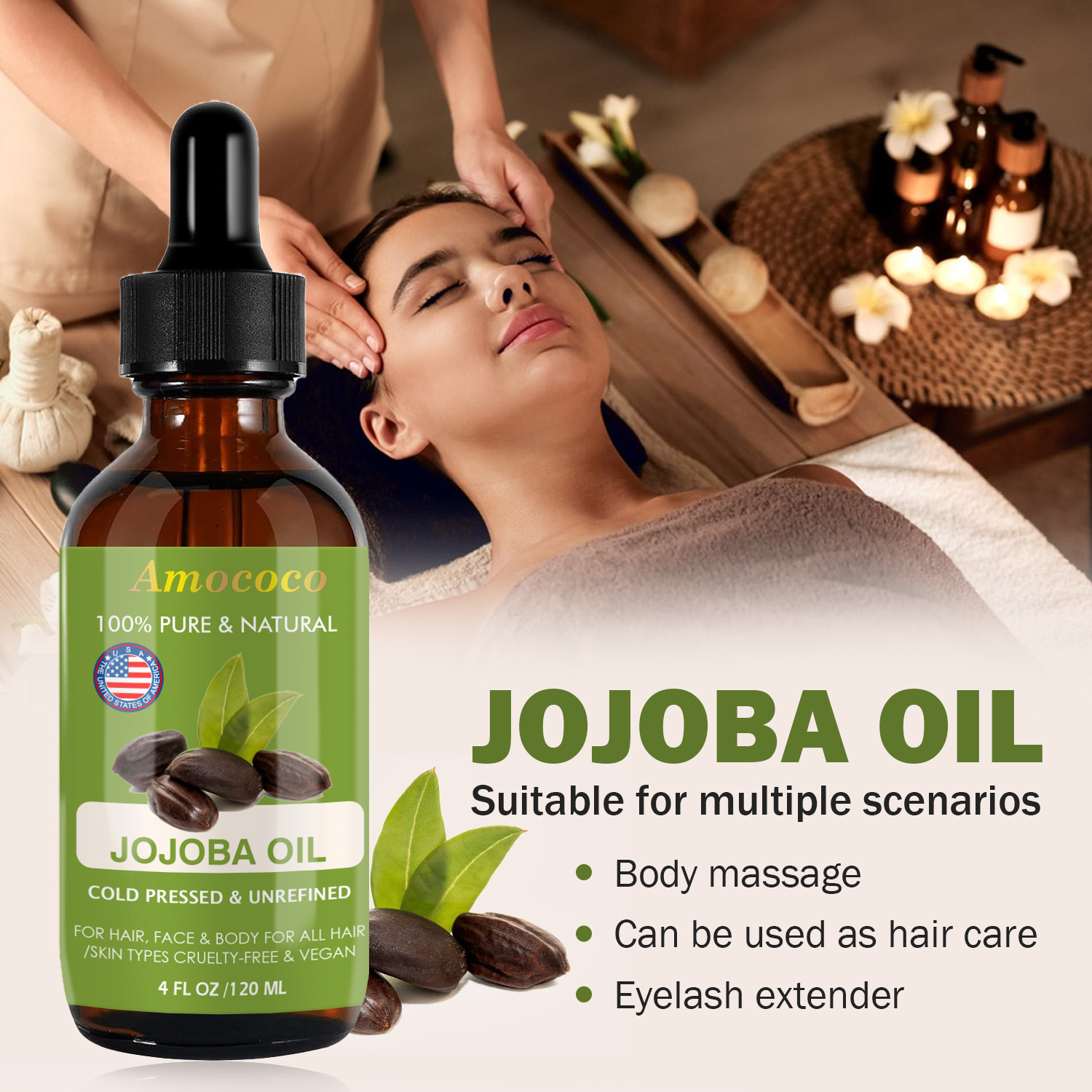 Amococo 2 pezzi Olio di Jojoba - Face Oil Rosehip recensione e prezzo